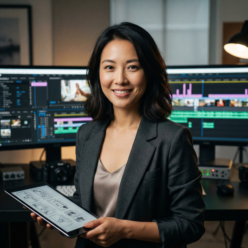 抖音风制片人林婉